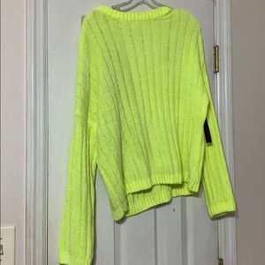 Neon yellow sweater
